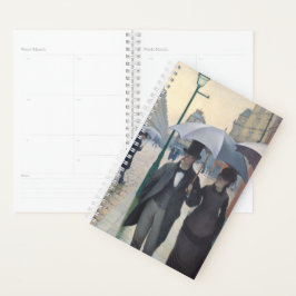 Agenda Rue de París de Caillebotte, temps de pluie