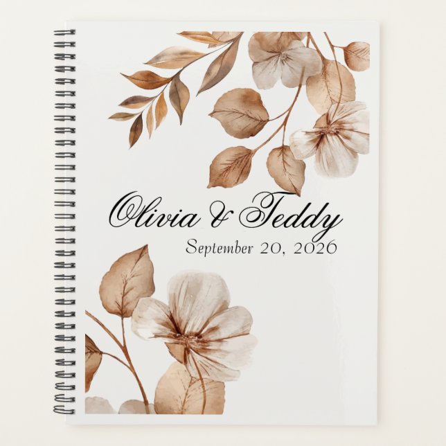 Agenda Rustic Romance Wedding Planner (Anverso)