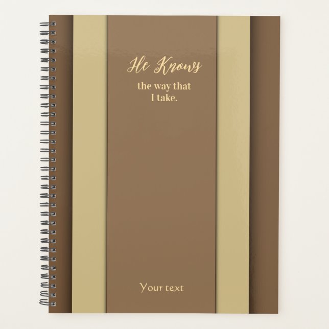 Agenda Sabe cómo tomo a Brown planner (Anverso)