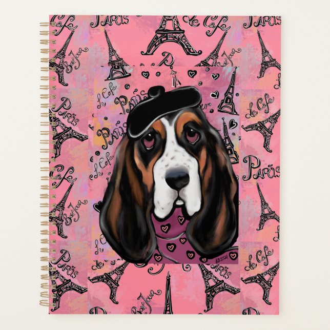 Agenda Sabueso Basset (Anverso)