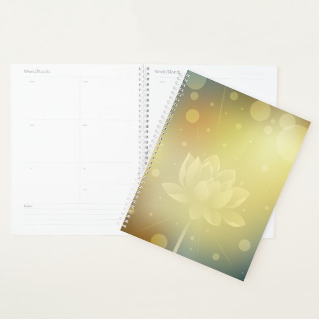 Agenda Sacred Lotus Hardcover Daily Planner (Demostración)
