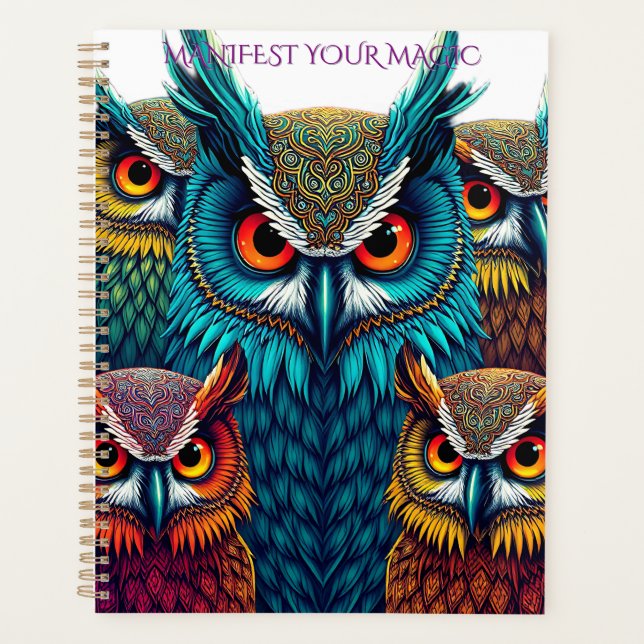 Agenda 🦉 Sacred Owl Wisdom - Mystical Planning Journal (Anverso)