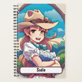 Agenda Sadie La Vaquera, Con El Nombre De Personalizable