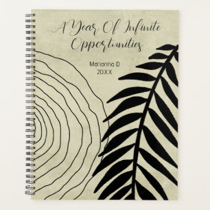 Agenda Sage Green Boho VIntage Positive Quote Personaliza