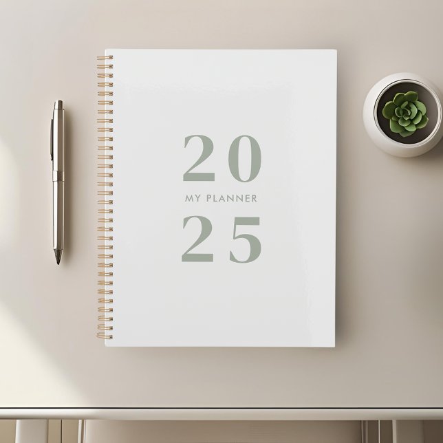 Agenda Sage Minimalista moderno 2025 (Subido por el creador)