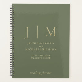 Agenda Sage y Gold Formal Simple Day Boda