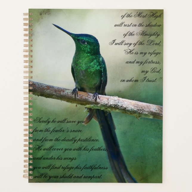 Agenda Salmos 91:1-4 Inspiradores (Anverso)