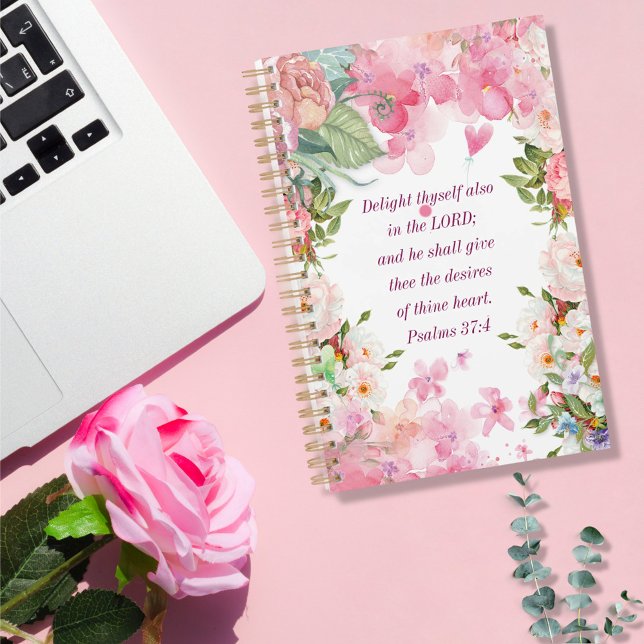 Agenda Salmos Bouquet Floral Rosa 37:4 (Subido por el creador)