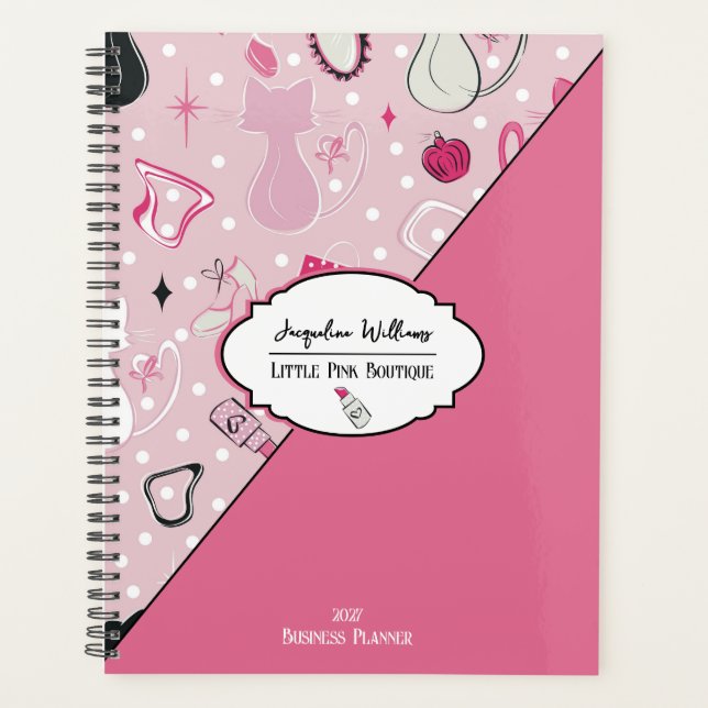Agenda Salón Rosa de Chica de Mitad de Siglo (Anverso)
