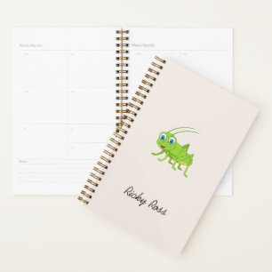Agenda Saltamontes verde lindo morado
