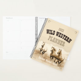 Agenda ¡Salvaje Oeste! Caballos. Regalo de hombres editab