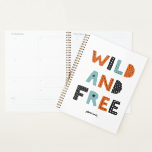 Agenda Salvaje y libre Cartas de Doodle