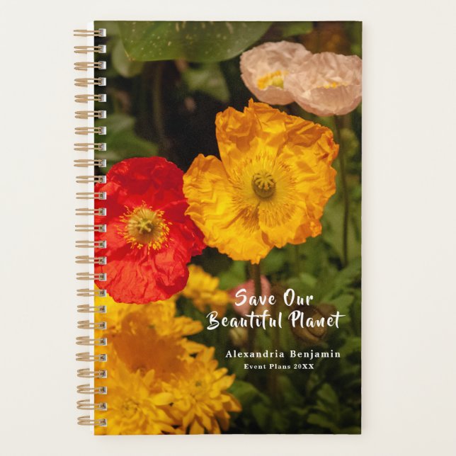Agenda Salvemos Nuestras Hermosas Flores Brillantes De Pl (Anverso)