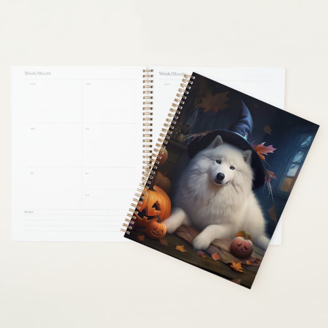 Agenda Samoyed Pumpkins Halloween Scary (Demostración)