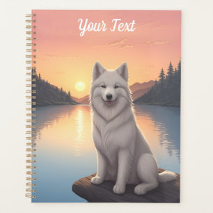 Agenda Samoyedo junto al lago