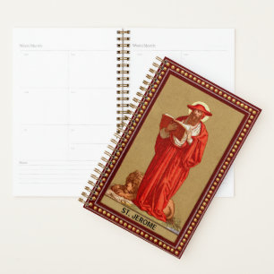 Agenda San Jerome como cardenal con león (P 004)