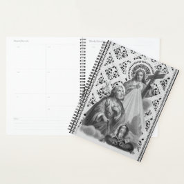 Agenda San José, Símbolos papales y SHJ (detalle; LT 02)