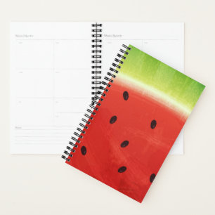 Agenda Sandía gigante divertida rebanada de acuarela lind