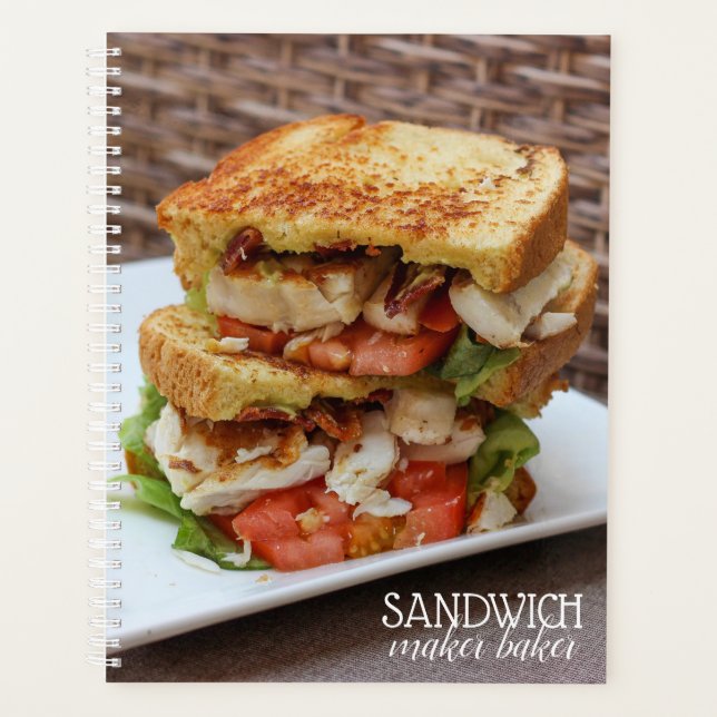 Agenda Sandwich Maker Baker Planner (Anverso)
