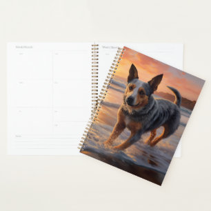 Agenda Sandy Paws Perro Ganadero Australiano en Puesta de