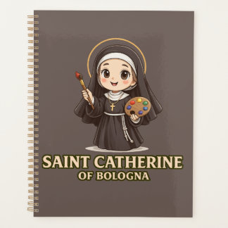 Agenda Santa Catalina de Bolonia Arte Católico Vintage