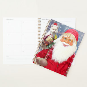 Agenda Santa Claus con Navidades regalos del perro esquim