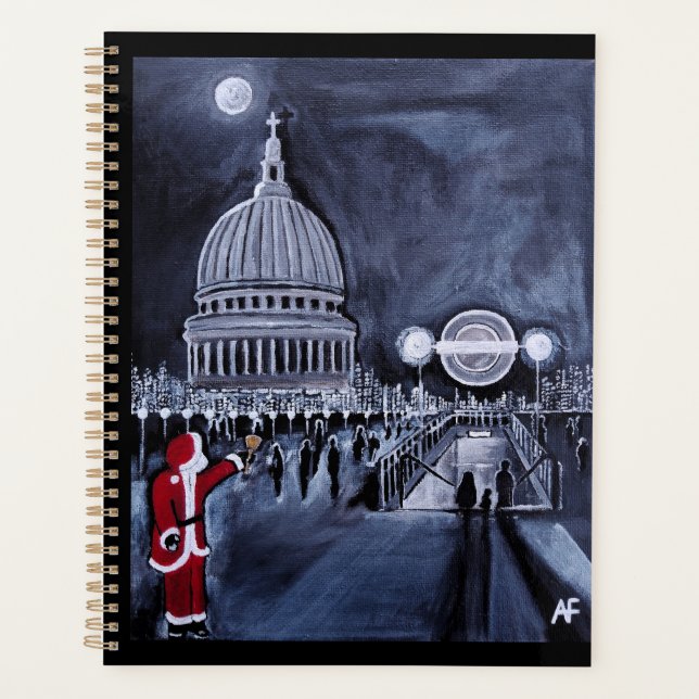 Agenda Santa in London Painting by Alfred Fox (Anverso)
