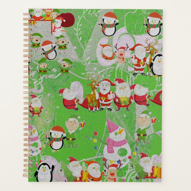 Agenda Santa Magical Green New Year  (Anverso)