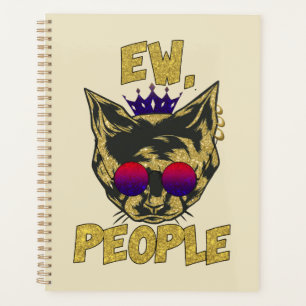 Agenda Sassy Royal Cat - "Ew. Gato divertido de la gente