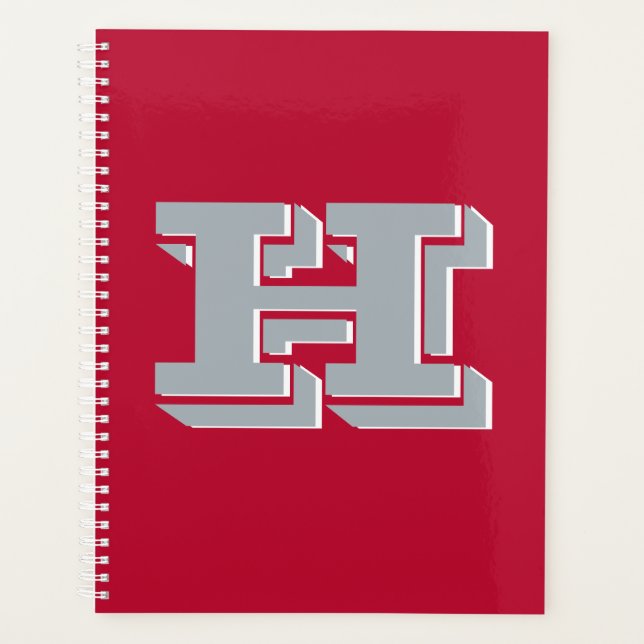 Agenda Scarlet and Gray School Pride Color Style Monogram (Anverso)