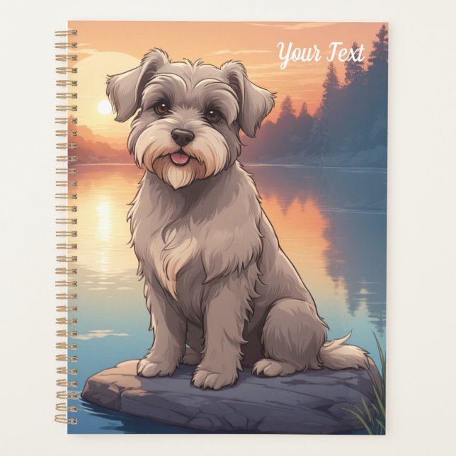 Agenda Schnauzer junto al lago (Anverso)