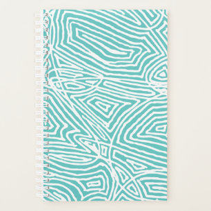 Agenda Scribbleprint verde azulado