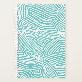 Agenda Scribbleprint verde azulado