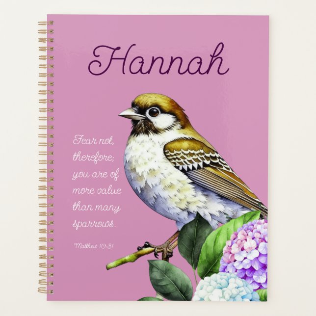 Agenda Scripture Matthew 10:31 (Anverso)