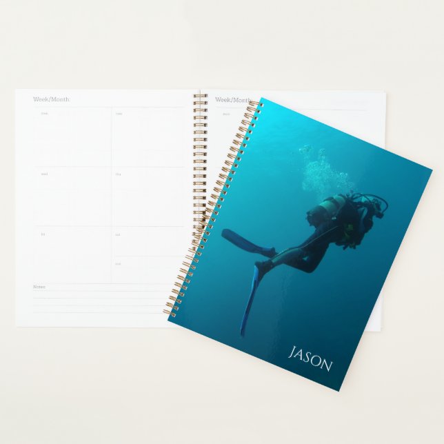 Agenda Scuba Diving Personalized Dive Undated Calendar (Demostración)