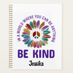 Agenda Sé amable Hippie Boho Personalizado 