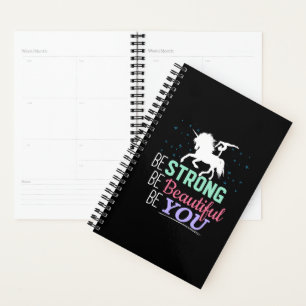 Agenda Sé Fuerte Hermosa Tú - Unicornio de Gimnasia