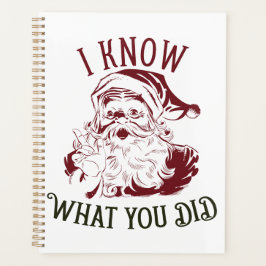 Agenda Sé lo que hiciste Navidad Vintage