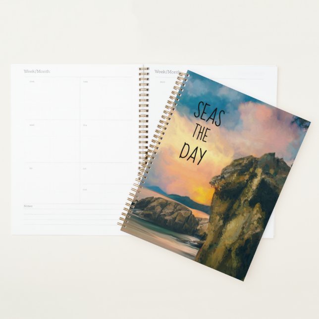 Agenda Seas the Day Inspiradora Quote Planner (Demostración)