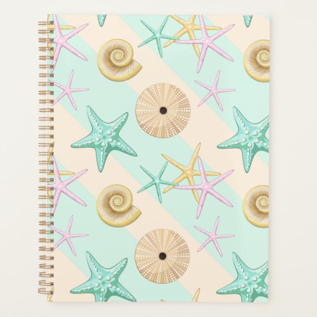 Agenda Seashells Retro Pastel Sea Life (Anverso)