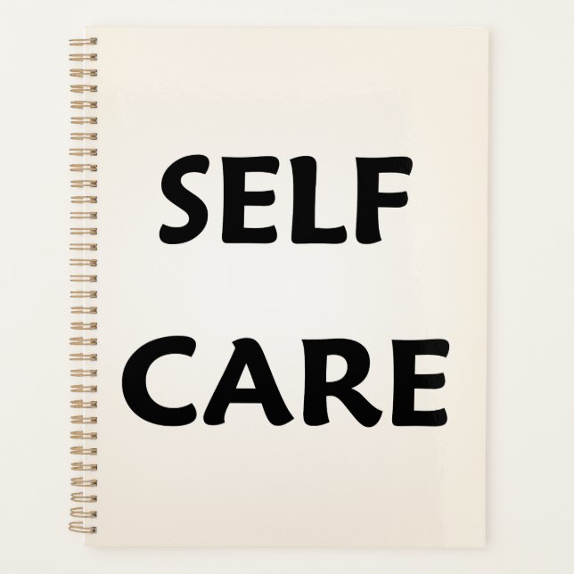 Agenda Self Care Minimal Planner Cover (Anverso)