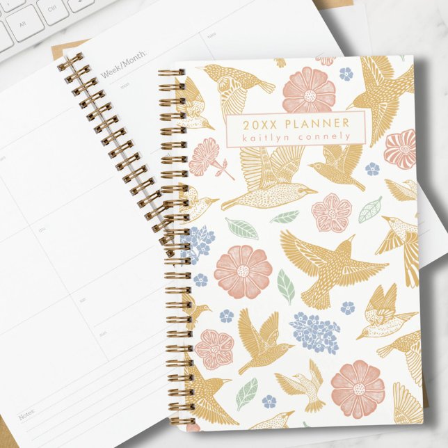 Agenda Semanal Personalizado Rosa y Dorado de Regreso a l (Subido por el creador)