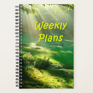 Agenda Semanalmente planea un simple diseño de luz del c