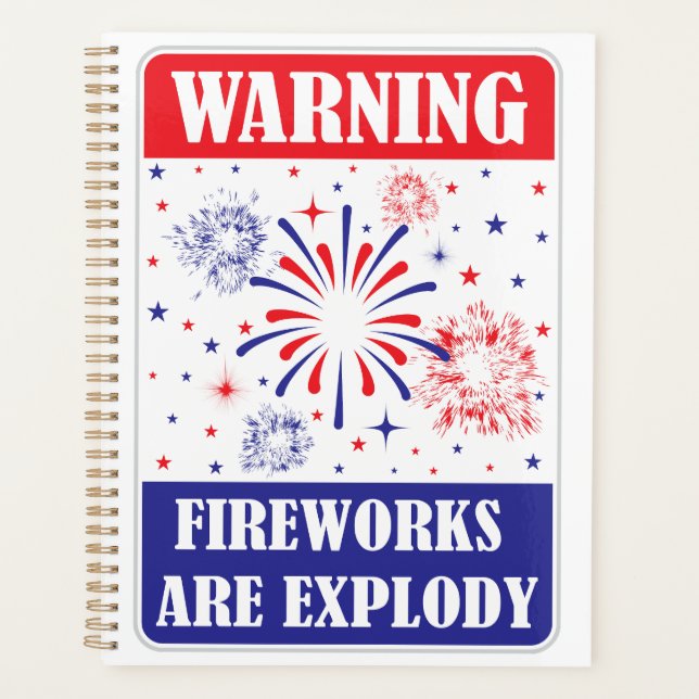 Agenda Señal de advertencia de fuegos artificiales (Anverso)