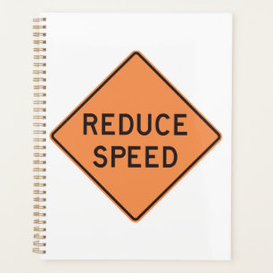 Agenda Señal de carretera de diamante naranja Reducir vel