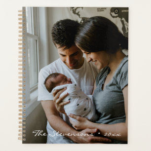 Agenda Sencillo Encanto Nombre Personalizado y Foto Sin F
