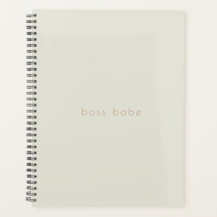 Agenda Sencillo estilo moderno Beige 2024 Boss Babe
