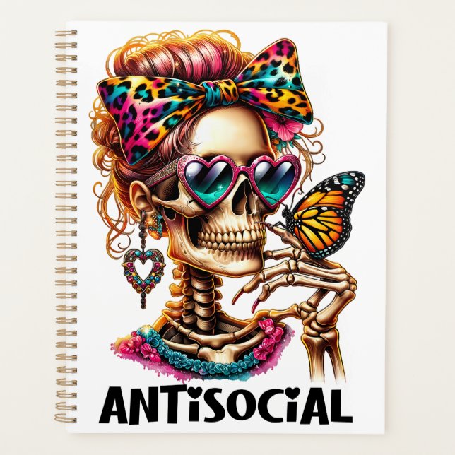 Agenda Señora del Skeleton Antisocial (Anverso)