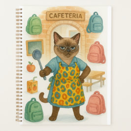 Agenda Señora que sirve comida en la escuela 