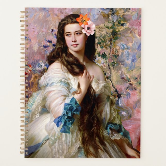Agenda Señora Rimsky con flores (Anverso)
